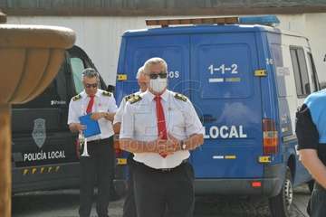 Homenaje de la Banda Municipal de Música a la Policía Local y Policía Nacional  (Foto Francisco Javier Santana)